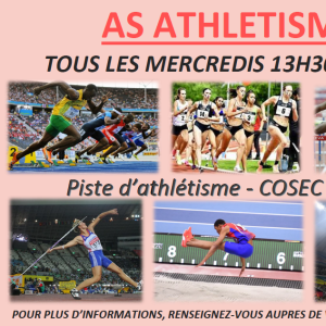 Affiche AS Athlétisme 2024-2025